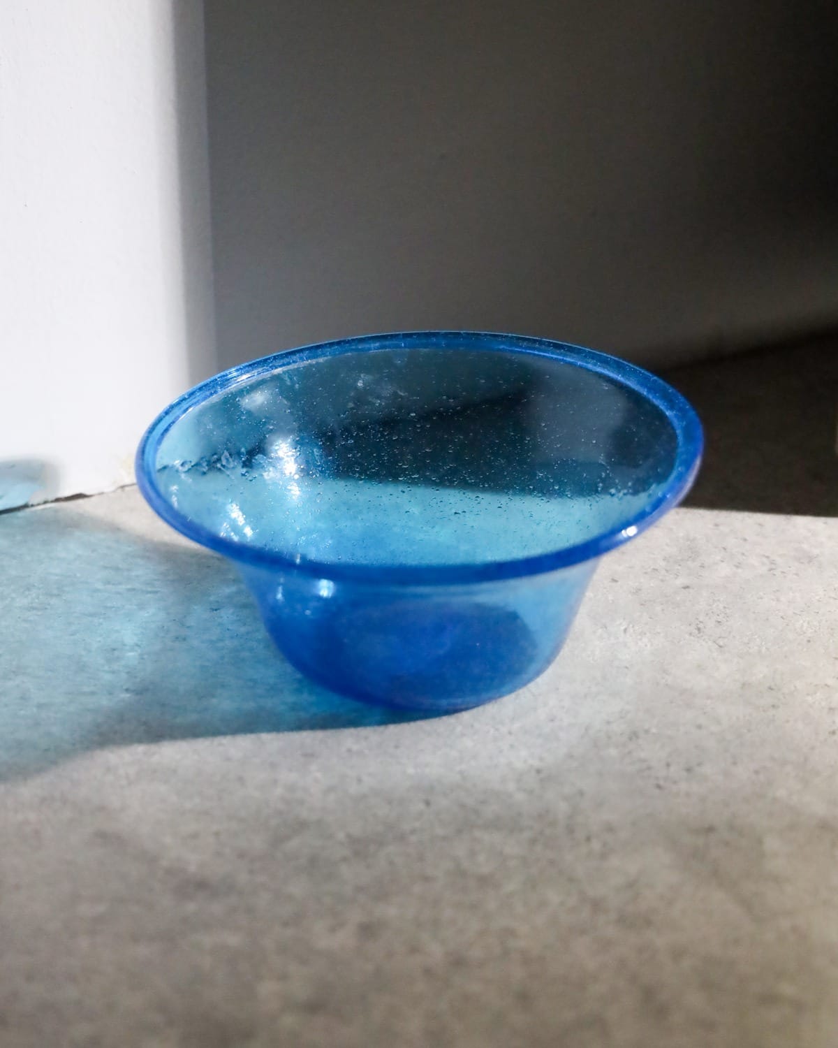 Sky Blue Glass Serving Bowl 4