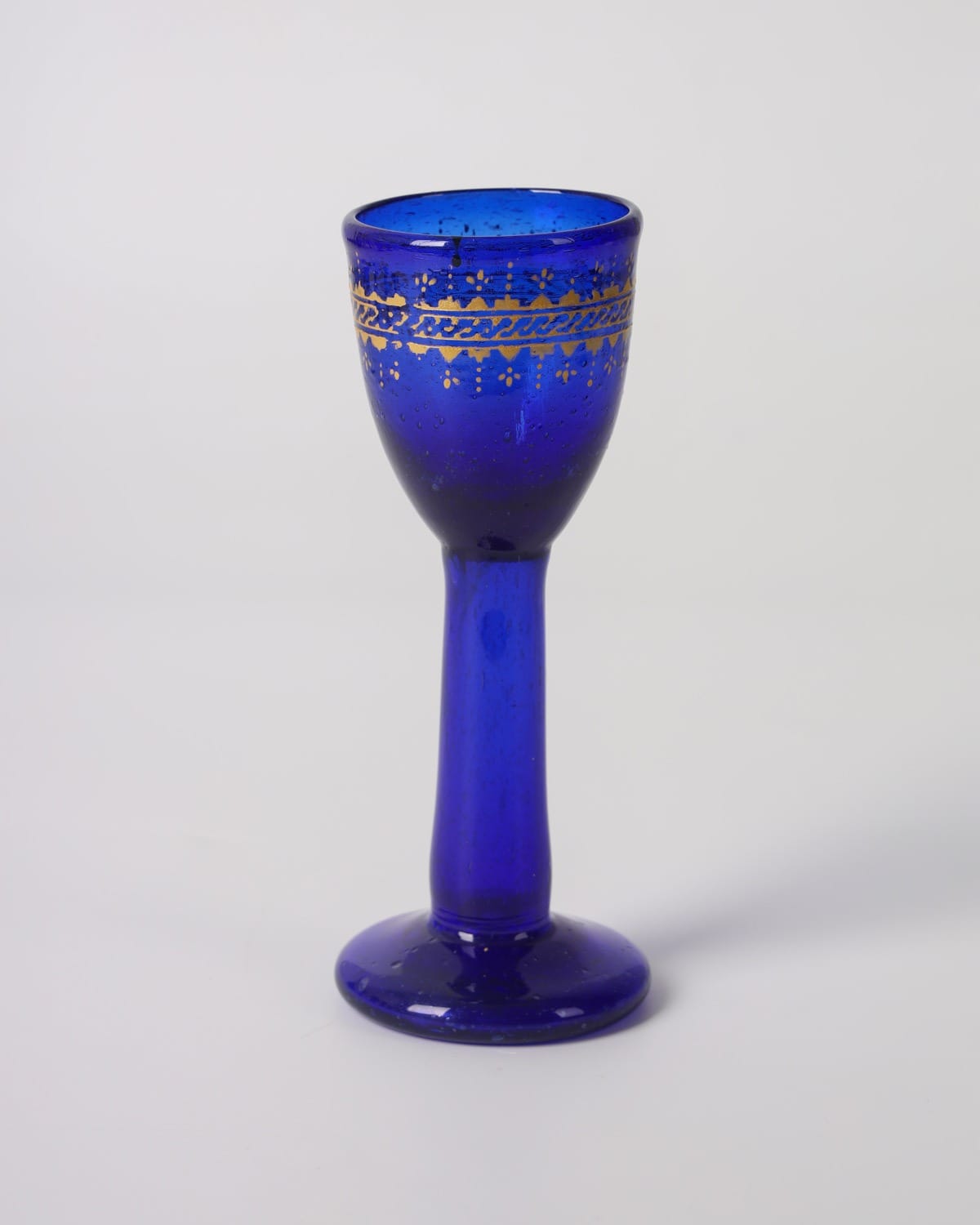 Blue Glass Decanter & Goblet Set 7 Pieces 4