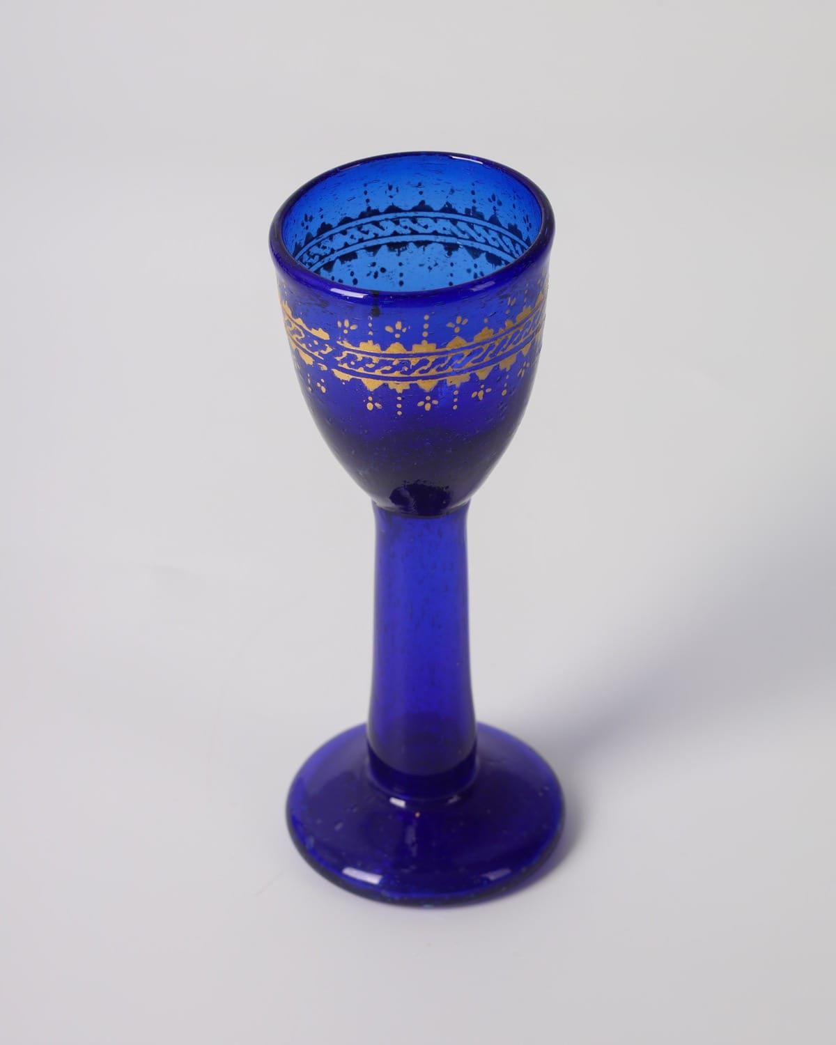 Blue Glass Decanter & Goblet Set 7 Pieces 5
