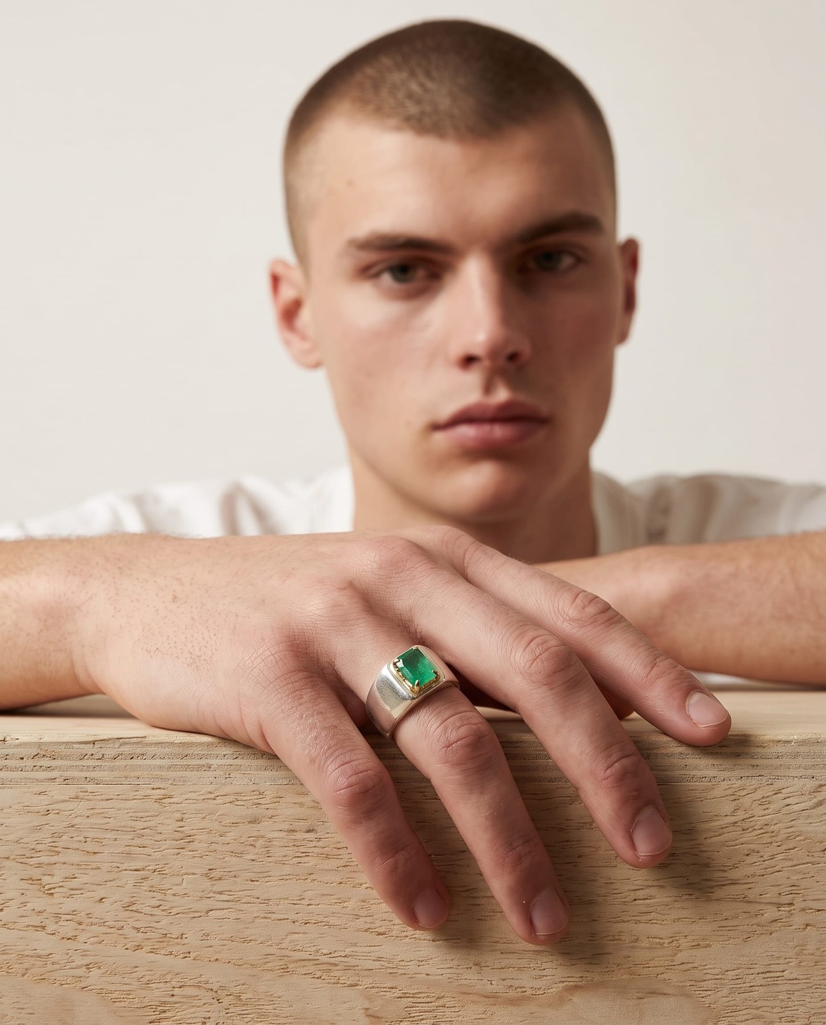 Ring with Panjshir Emerald – 925 Sterling Silver 2
