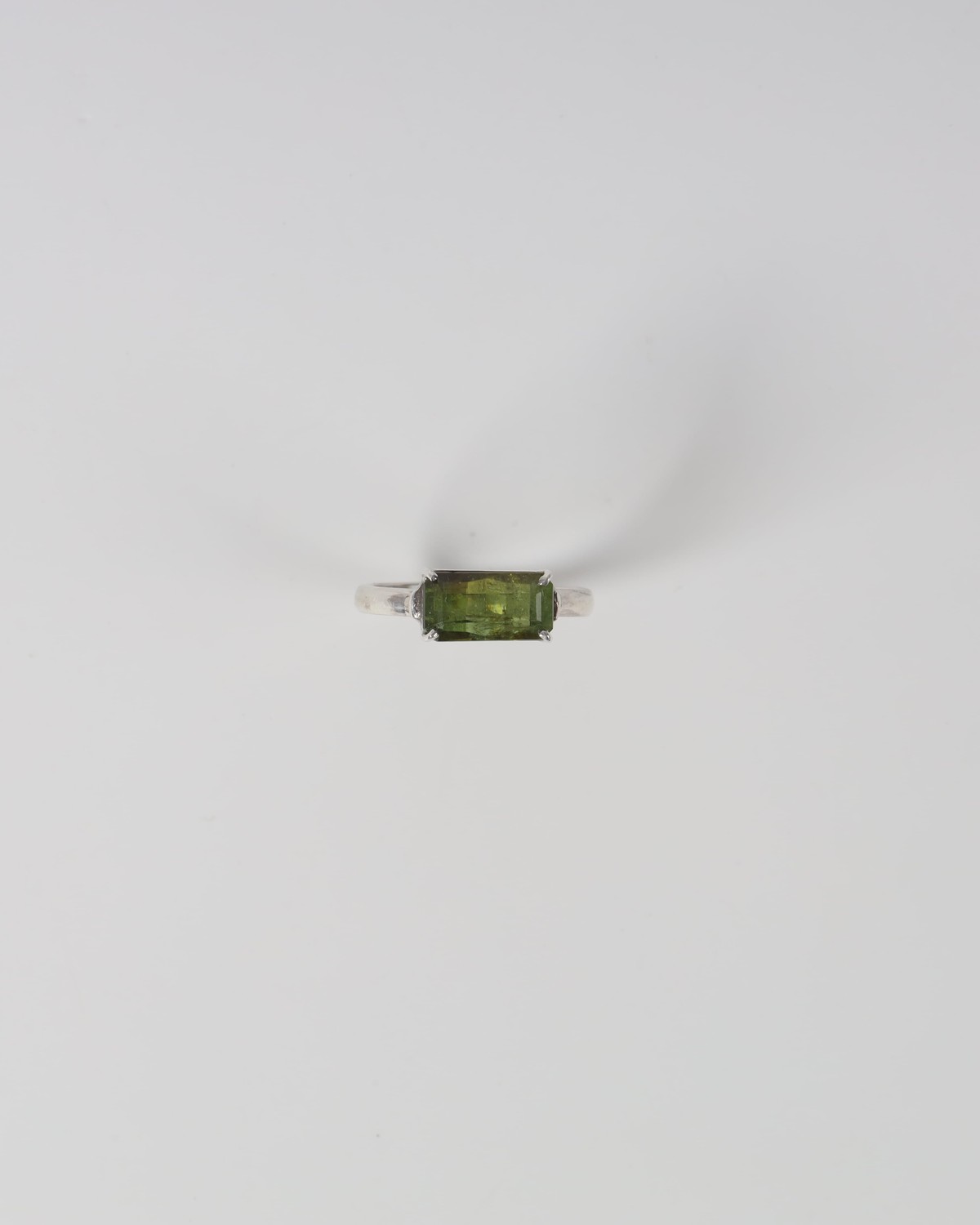 Green Beryl Silver Ring 1