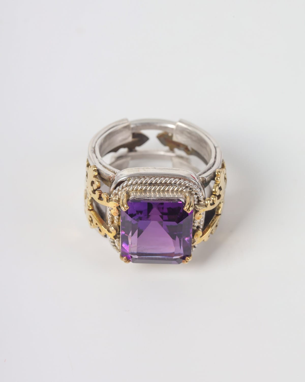 Natural Amethyst Men's Ring 1