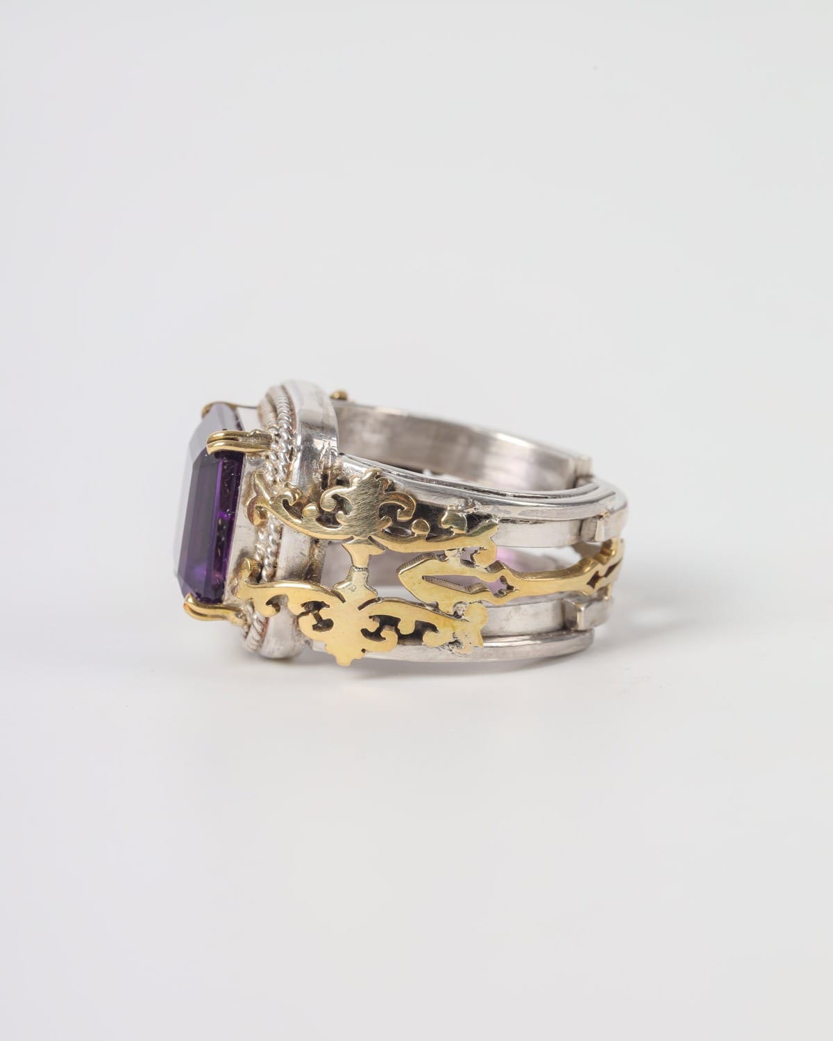 Natural Amethyst Men's Ring 3