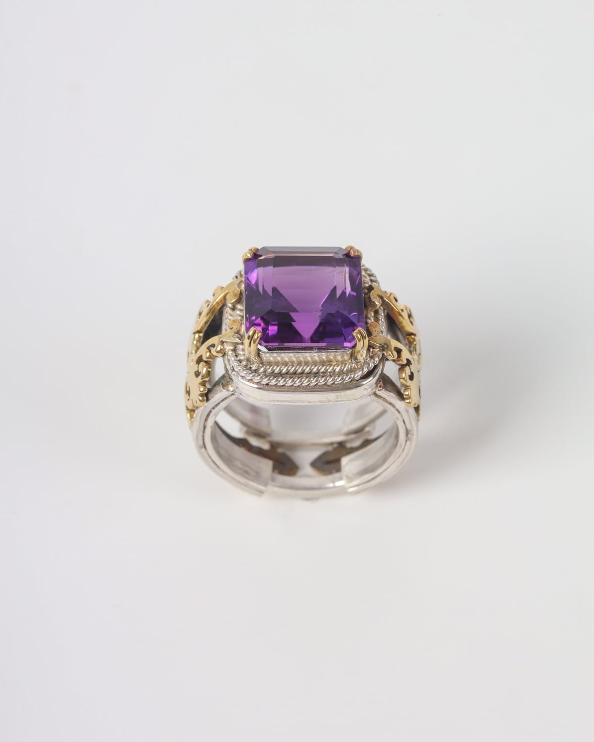 Natural Amethyst Men's Ring 4