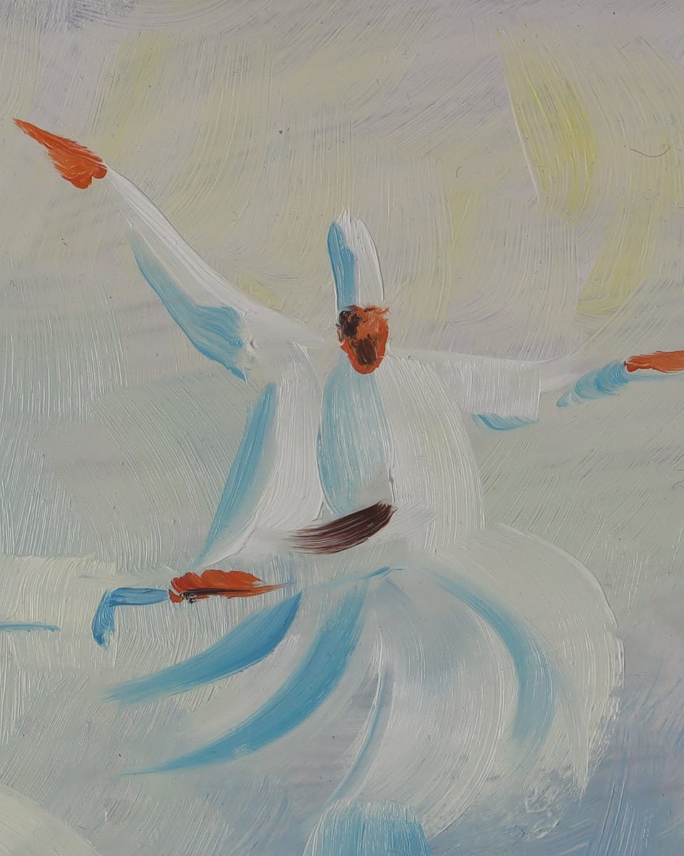 Whirling Dervish Oil Painting 1