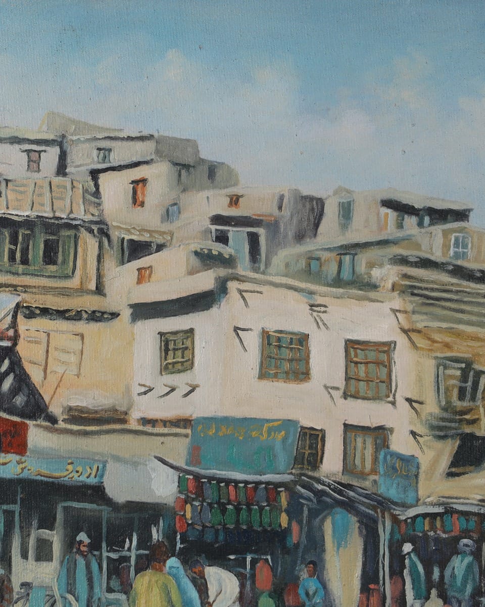 Kabul Homes Oil Painting 1
