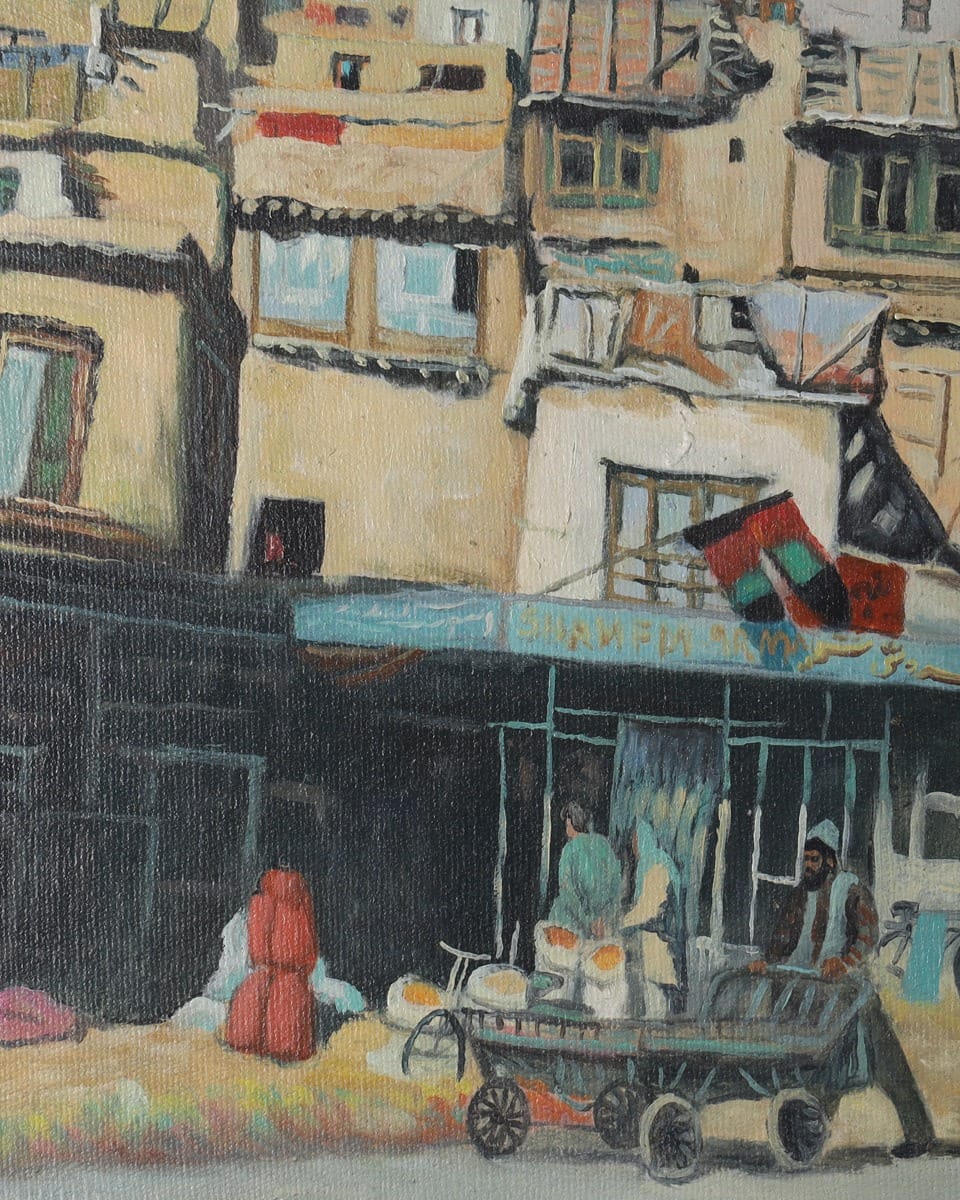Kabul Homes Oil Painting 3