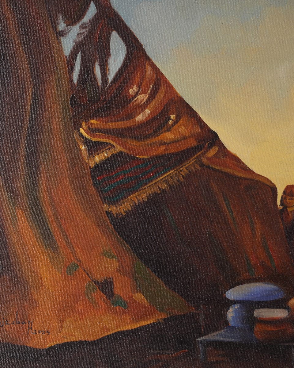 Nomadic Camp Oil Painting 3