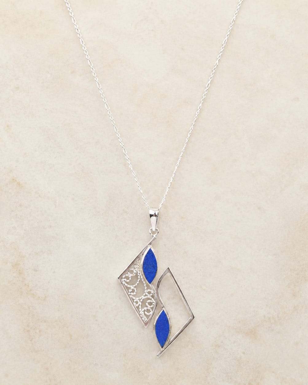 Women Lapis Necklace 3