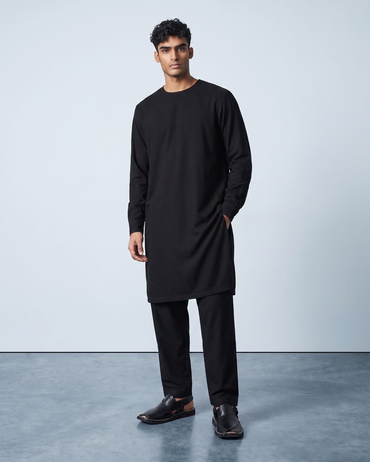 Sandals Leather Chappal | Handmade High Korn Black 1