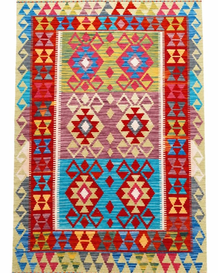 Colorful Wool Kilim Handwoven 1