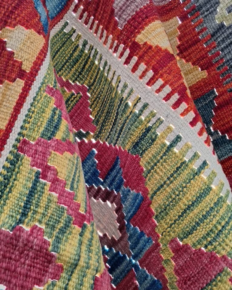 Colorful Wool Kilim Handwoven 5
