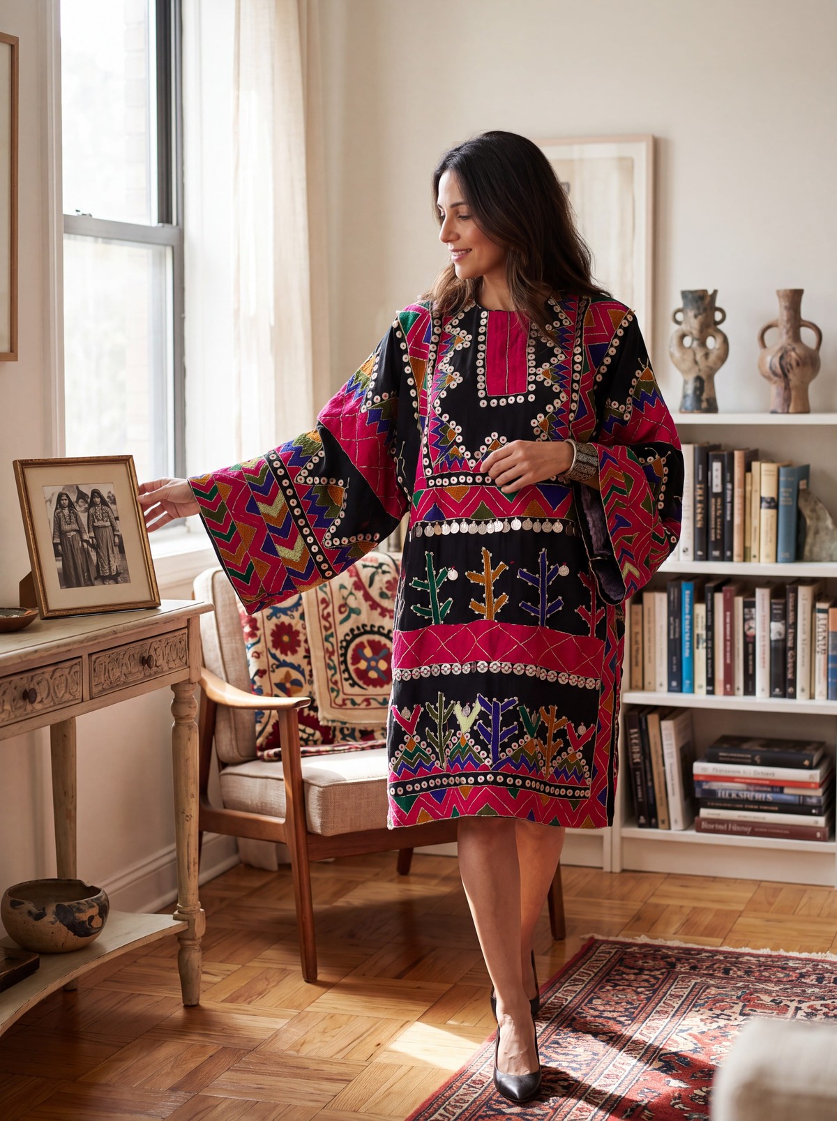 Pirani Dress | Handcrafted Afghan Cotton Embroidered Dress 1