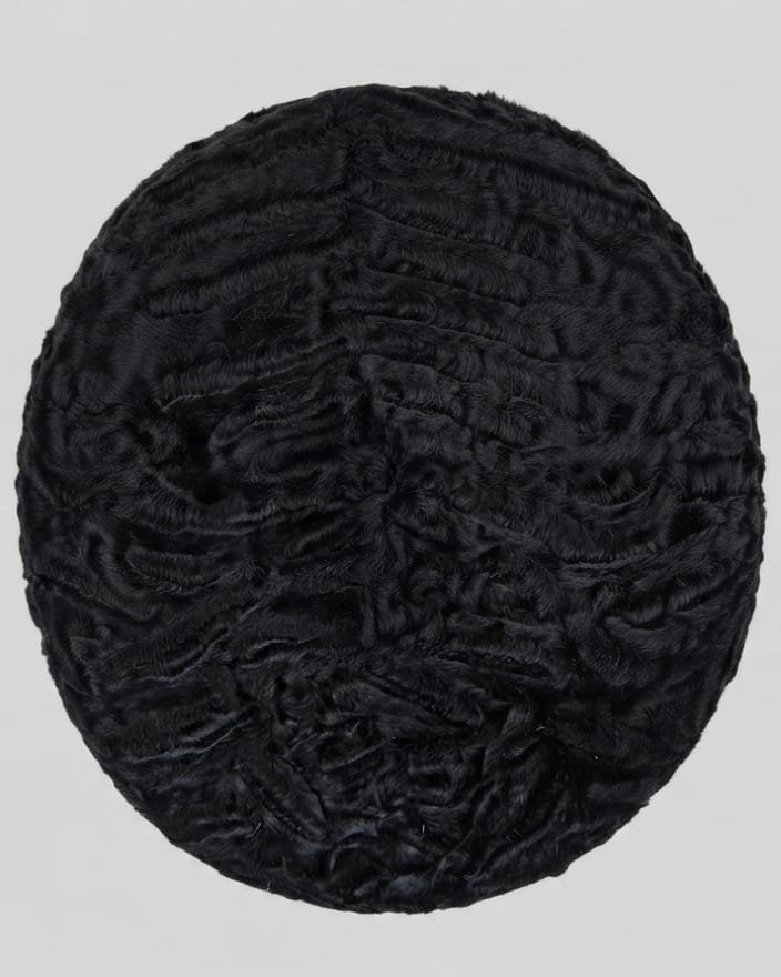 Handmade Karakul Fur Flat Cap 2