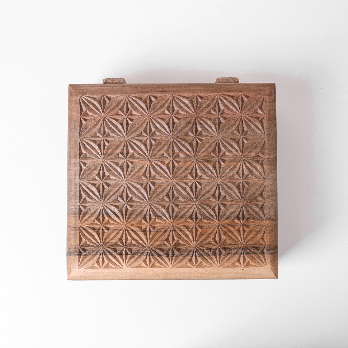 Tea box | walnut wood| Hand Carved 7