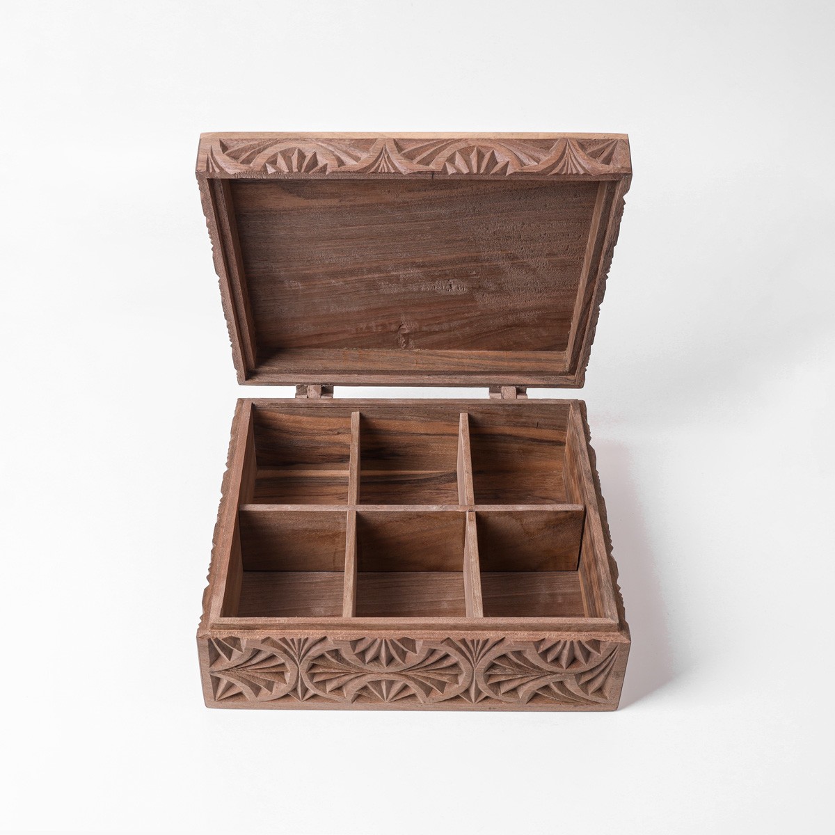 Tea box | walnut wood handcrafted 4