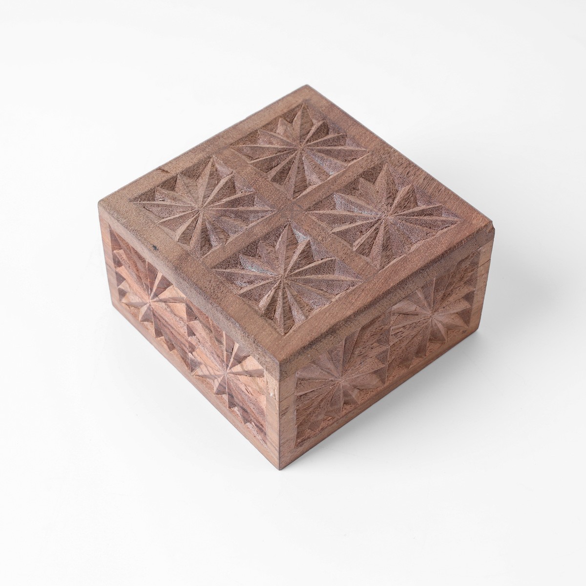 Jewelry Box With Fine Carvings | walnut Wood Jewelry Box 2