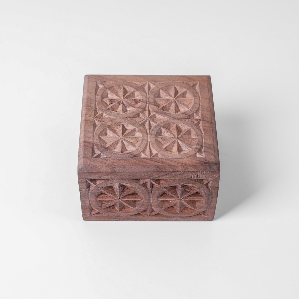 Jewelry Box With Fine Carvings | walnut Wood Jewelry Box 1
