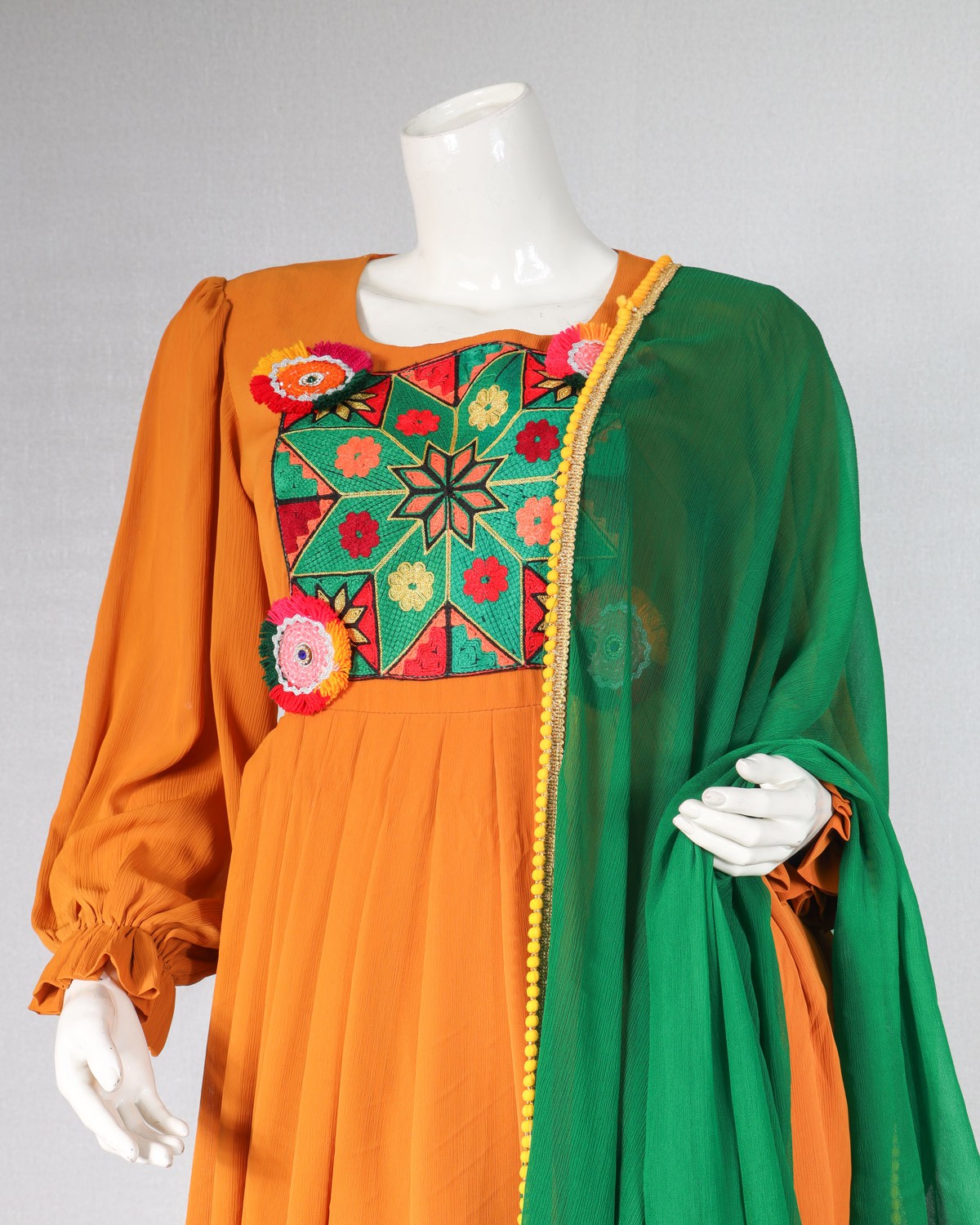 Afghan clothes with Dupatta 1