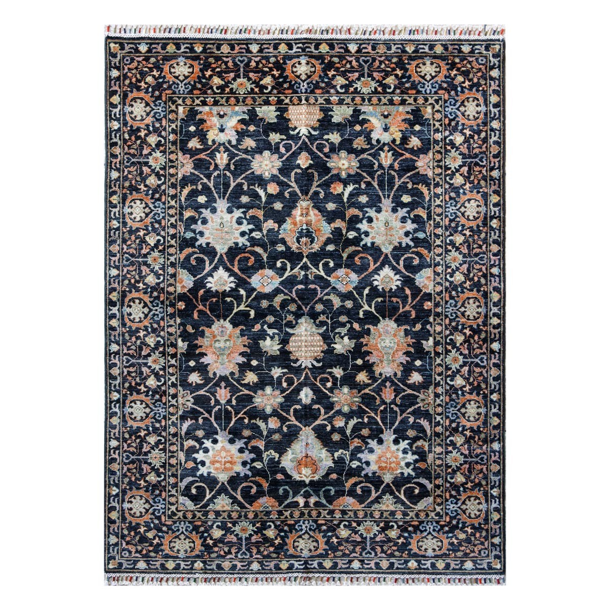 Handwoven Afghan Wool Carpet - Traditional Elegance 1