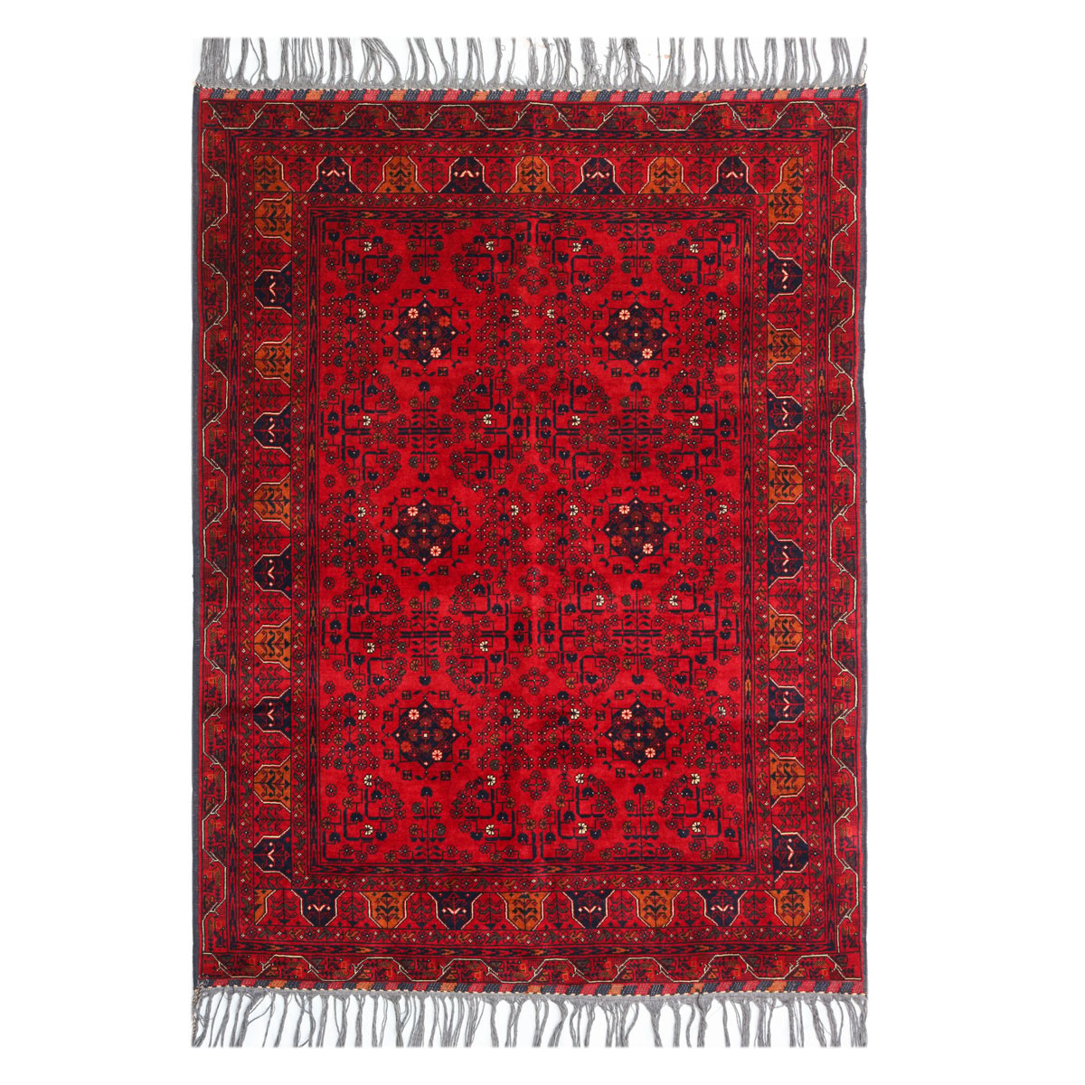 Wool Rug, Bukharaie Handmade Rug (7'9" x 5'9" ft) Afghani rug 2
