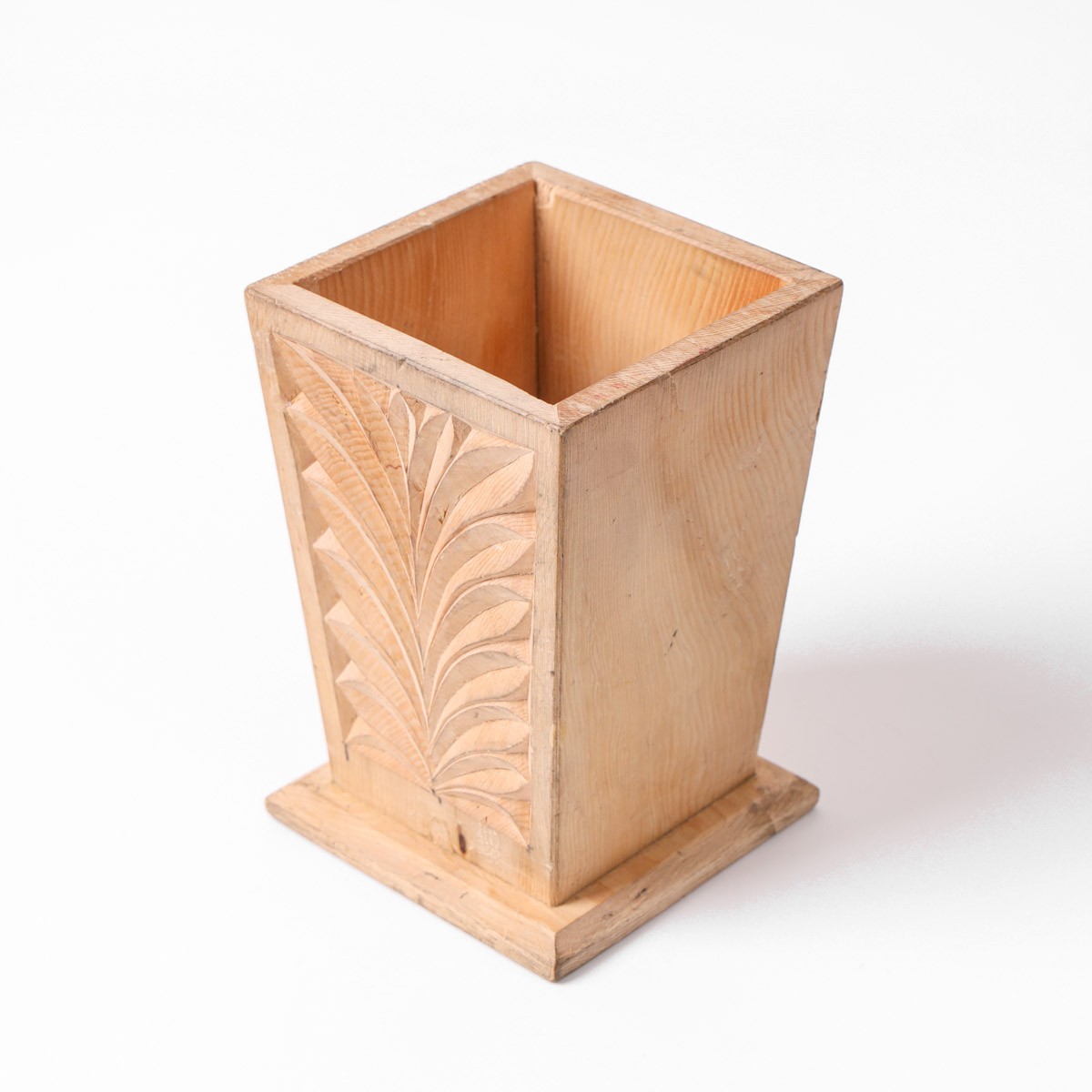 wooden pen holder|Archa wood|handcrafted pen stande 2