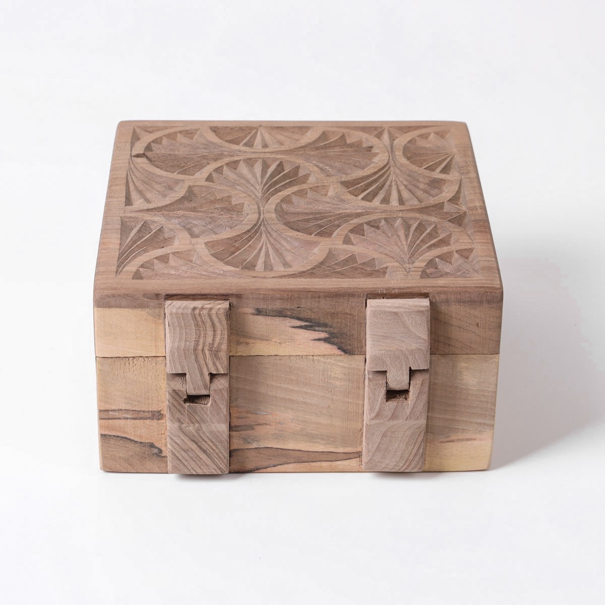 Jewelry Box With Fine Carvings | walnut Wood Jewelry Box 12