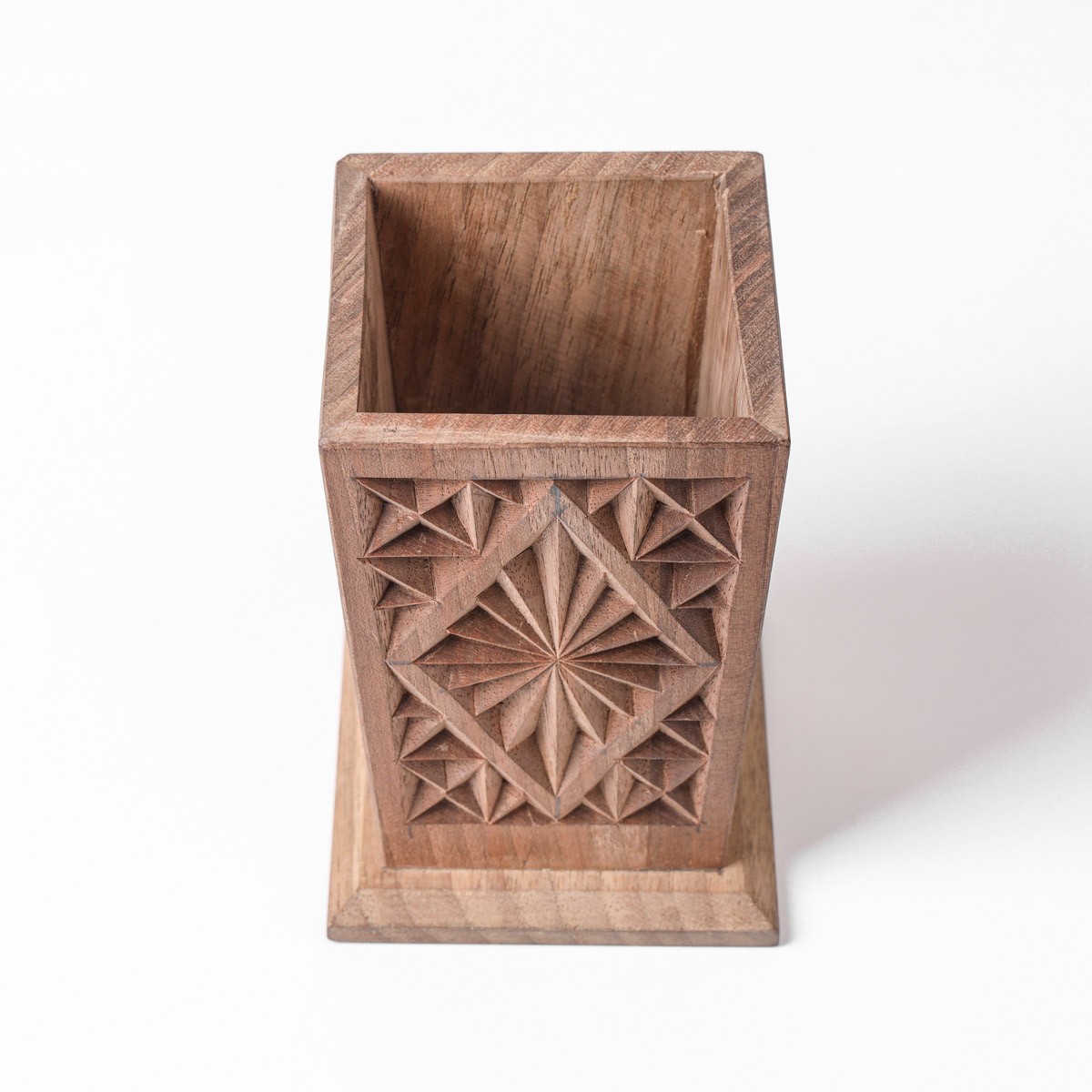 Wooden Pen Holder |walnut wood|Handcrafted Pen Stand 3