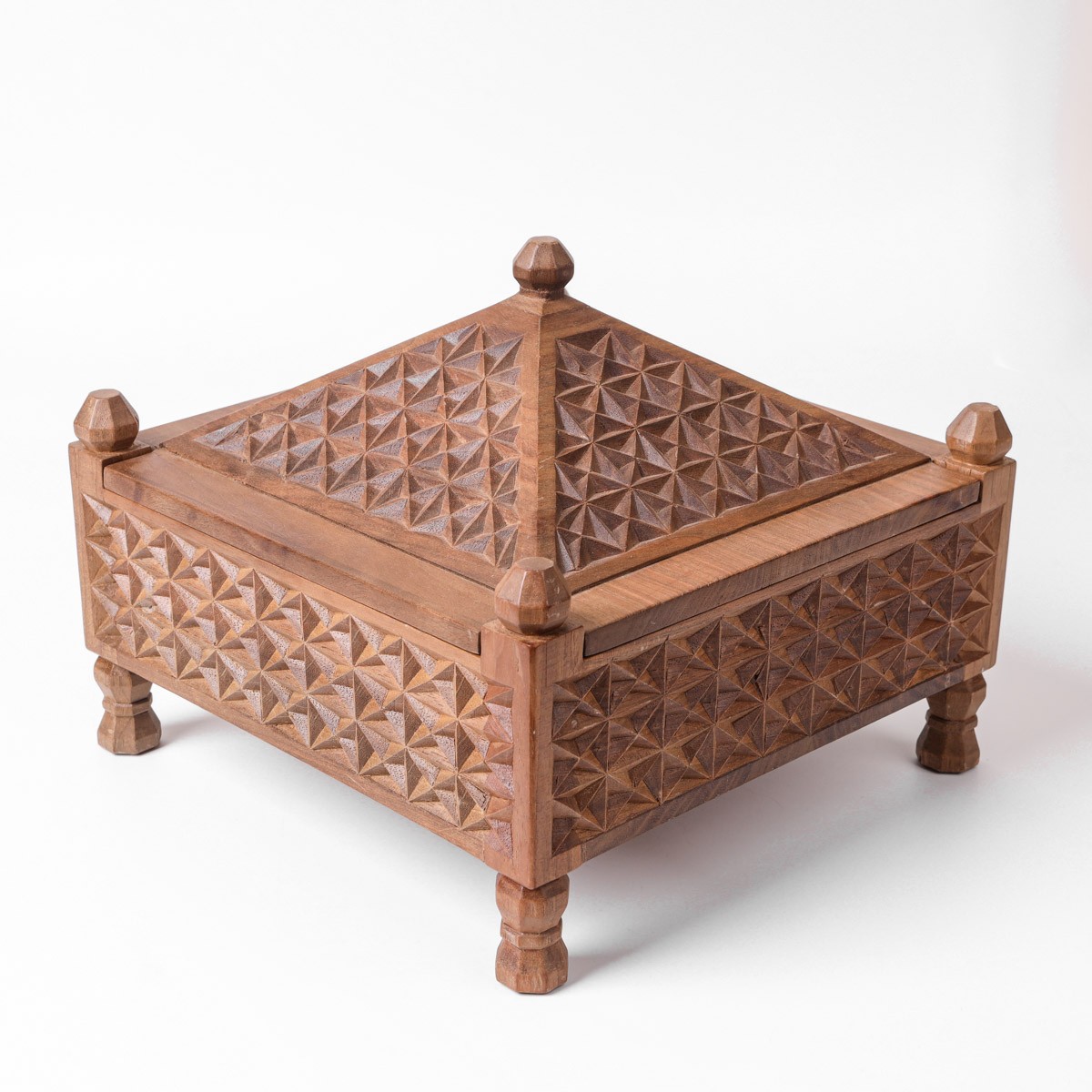 Handcrafted Walnut Wooden Dry Fruit Dish – Natural Wood Serving Bowl 6