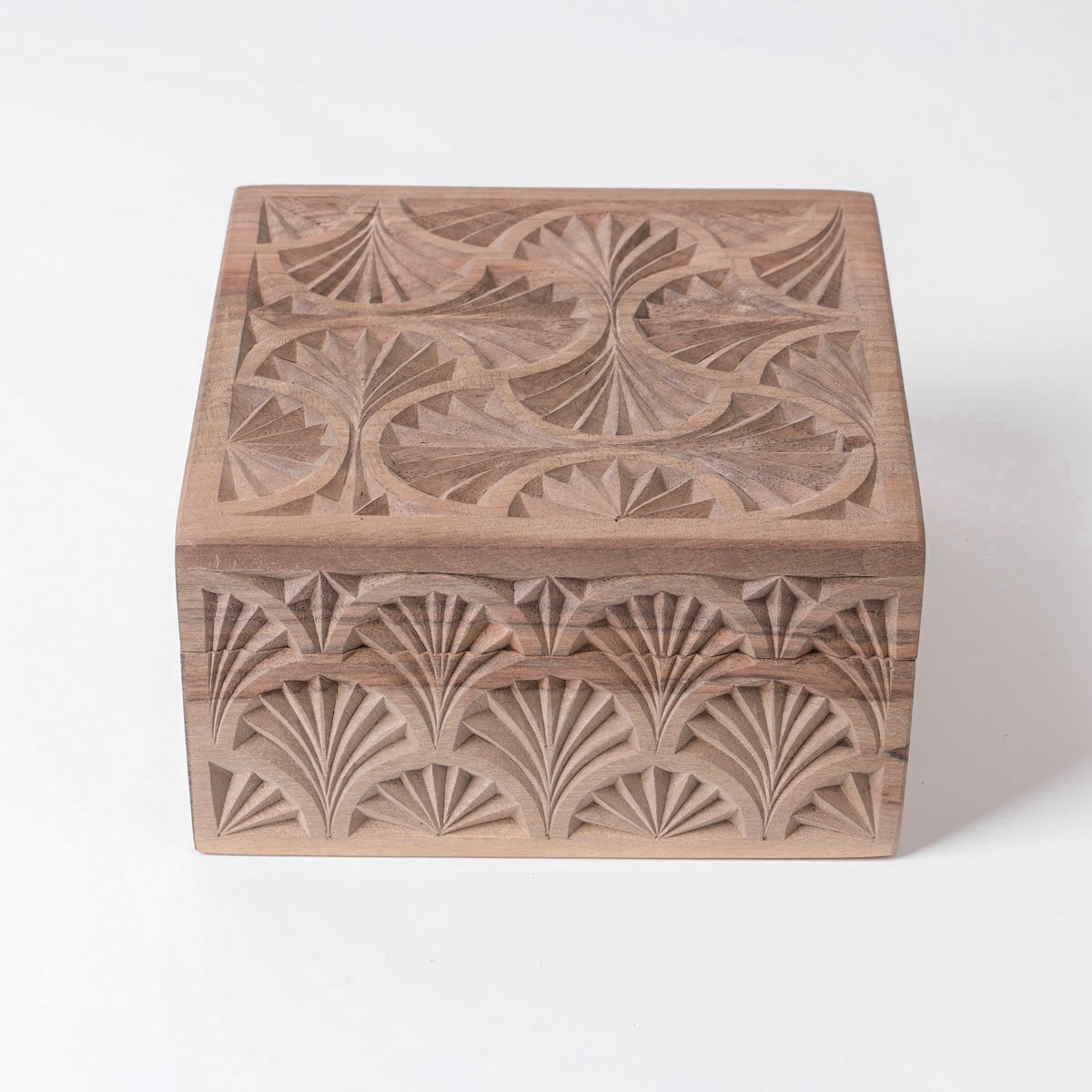 Jewelry Box With Fine Carvings | walnut Wood Jewelry Box 7