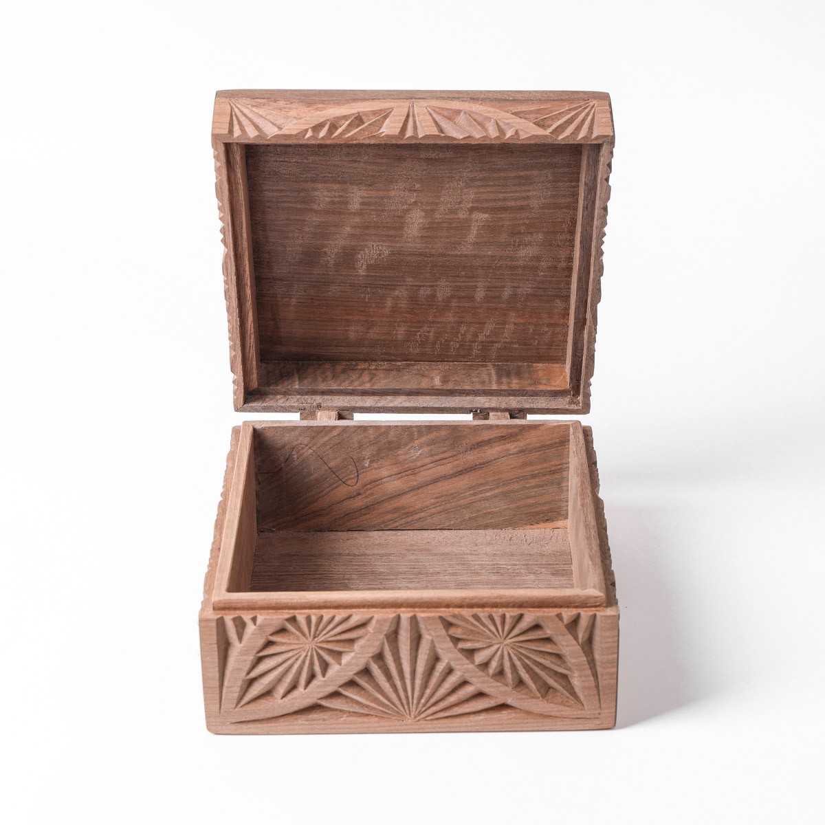 Jewelry Box With Fine Carvings | walnut Wood Jewelry Box 5