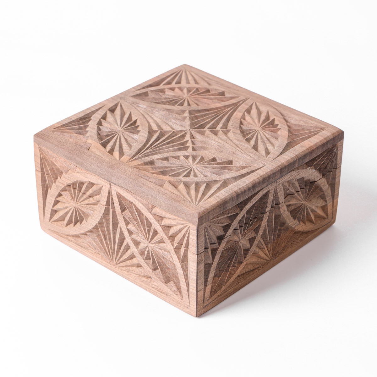 Jewelry Box With Fine Carvings | walnut Wood Jewelry Box 6
