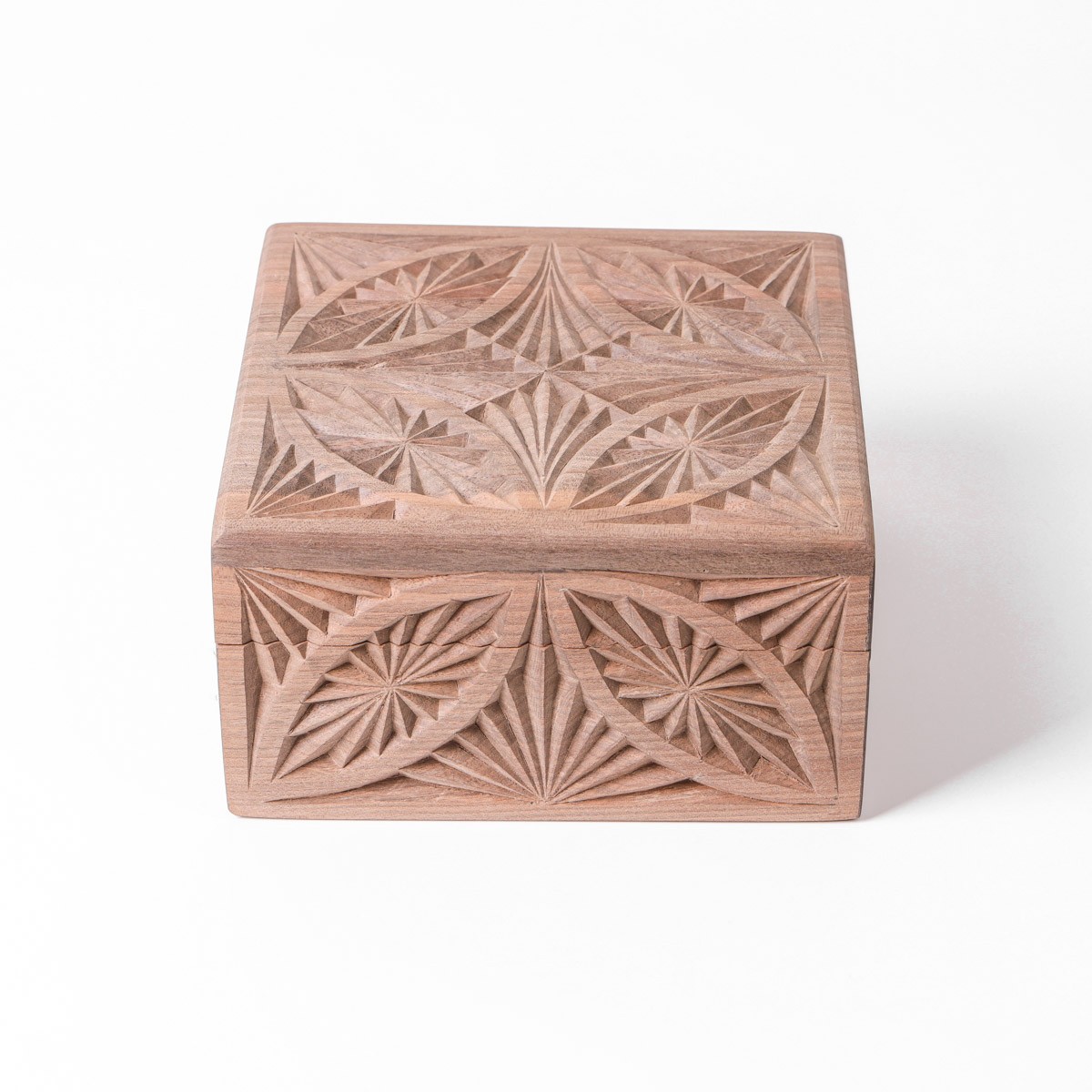 Jewelry Box With Fine Carvings | walnut Wood Jewelry Box 7