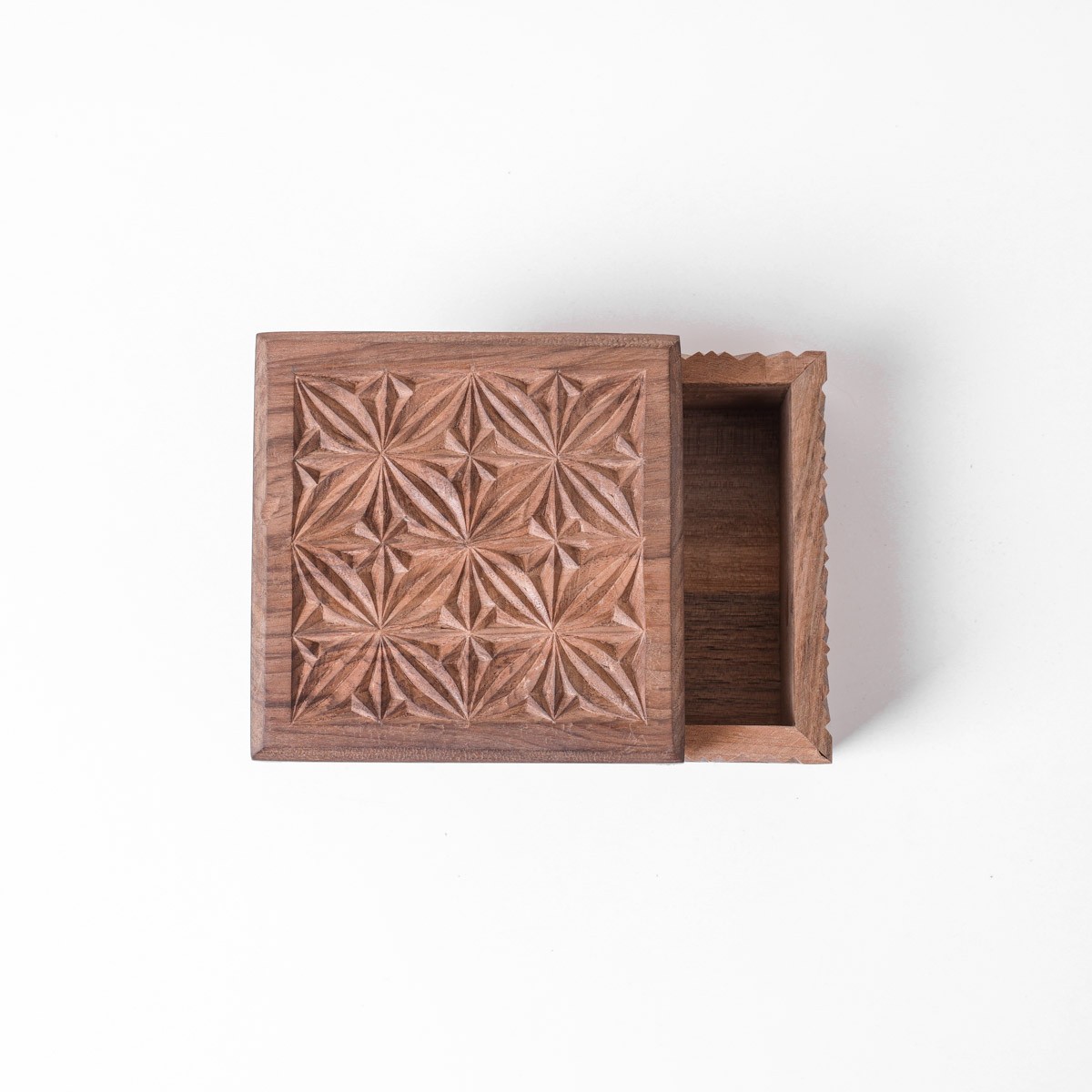 Jewelry Box With Fine Carvings | walnut Wood Jewelry Box 2