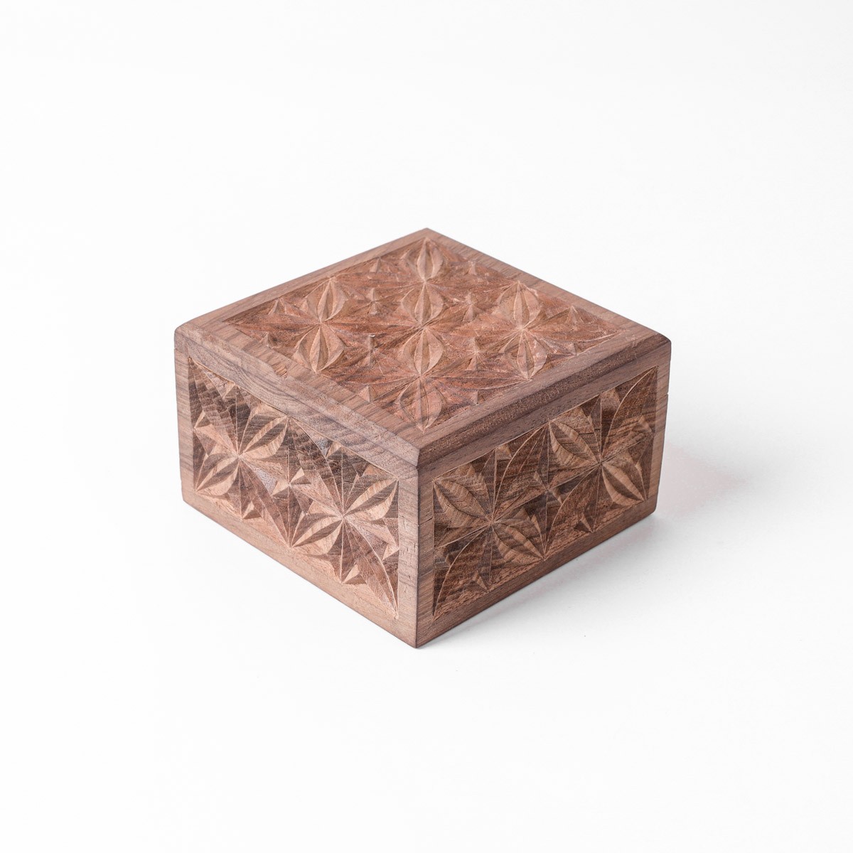 Jewelry Box With Fine Carvings | walnut Wood Jewelry Box 6