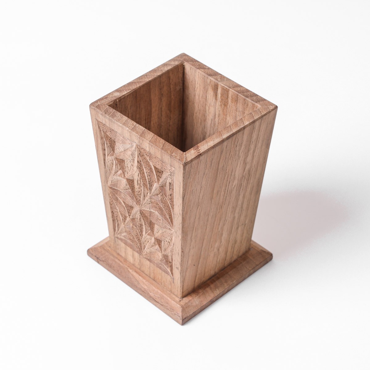 Wooden Pen Holder |walnut wood|Handcrafted Pen Stand 4