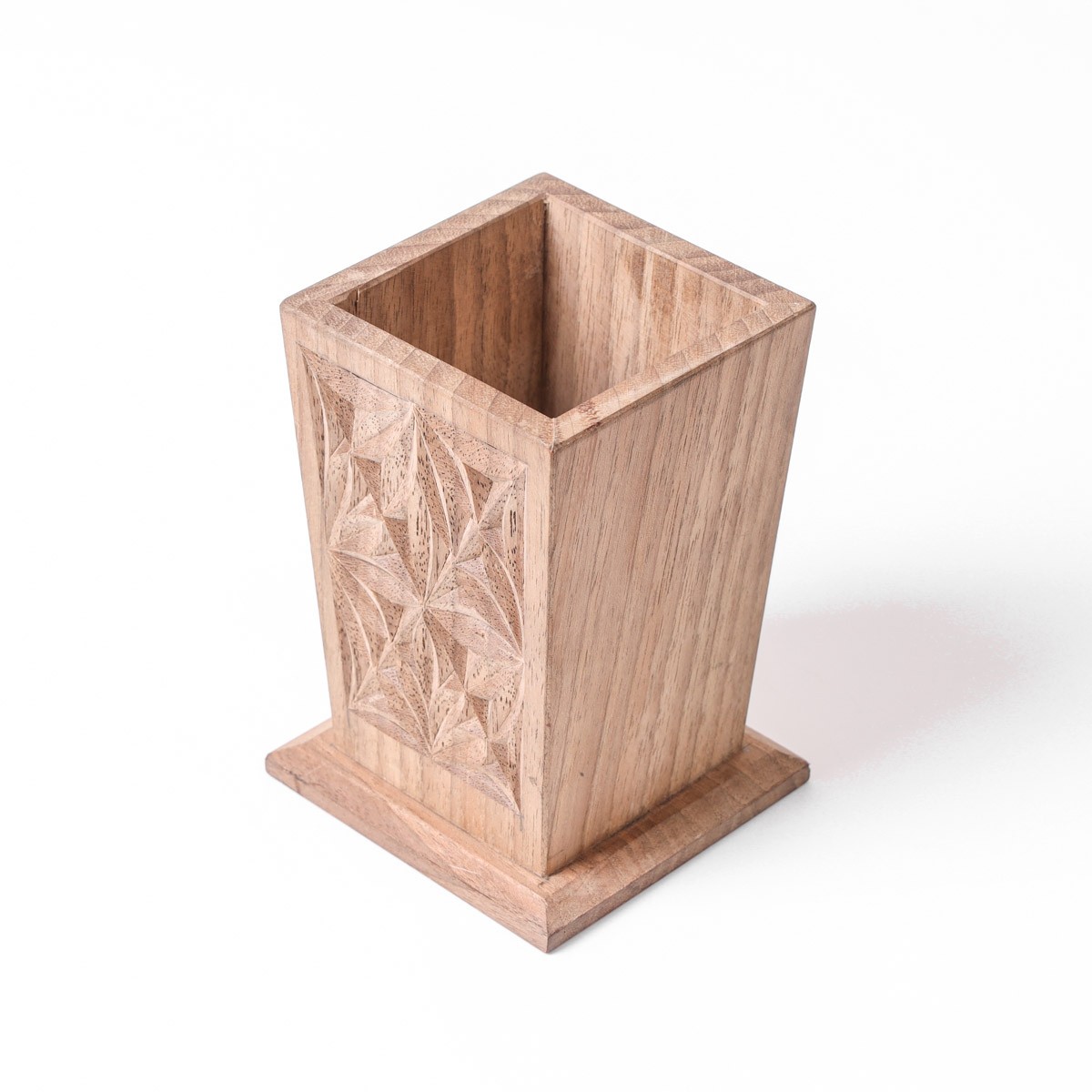 Wooden Pen Holder |walnut wood|Handcrafted Pen Stand  11