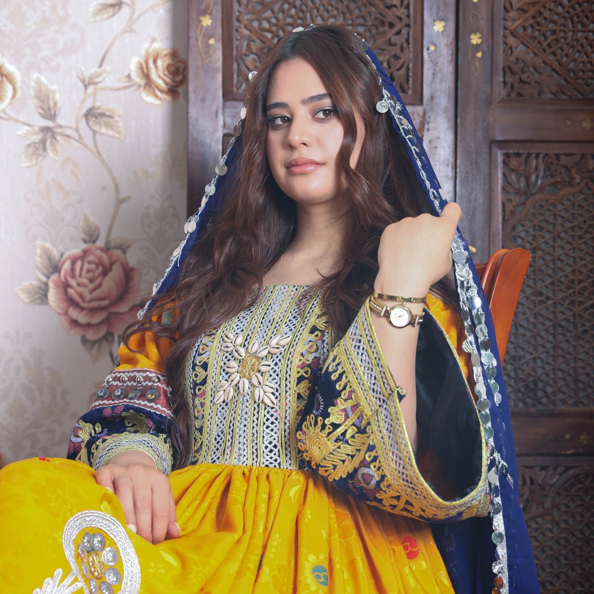 Yellow Color Afghani Dress 2