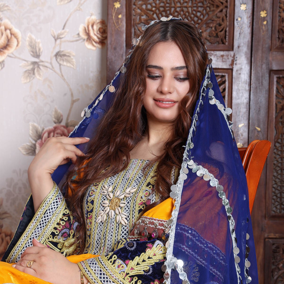 Yellow Color Afghani Dress 4