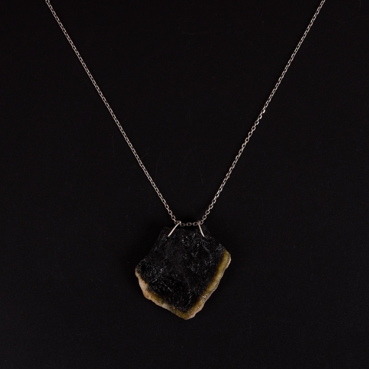 Tourmaline Stone Solitaire Pendant | 925 Silver Drop Locket 1