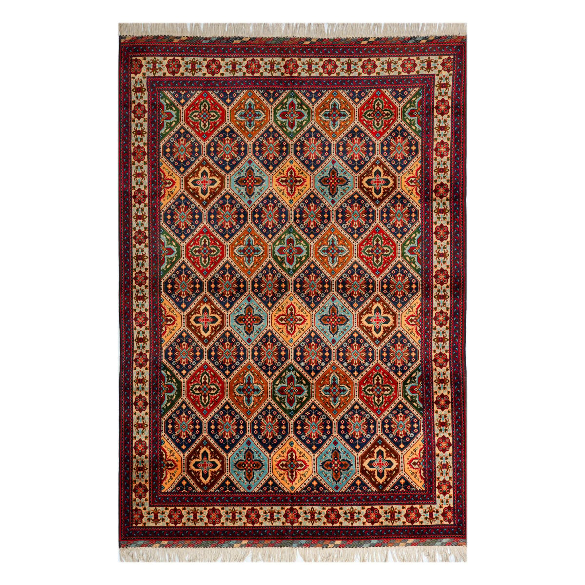 Kashigul Carpet 11'8" x 7'9" (ft) handcrafted Afghan Wool Carpet 2