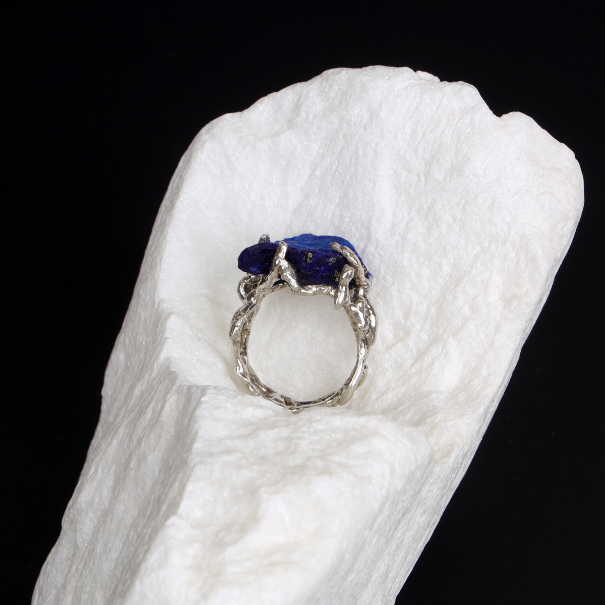 Lapis Lazuli Stone Classic Ring | 999 Silver Vintage Ring 2