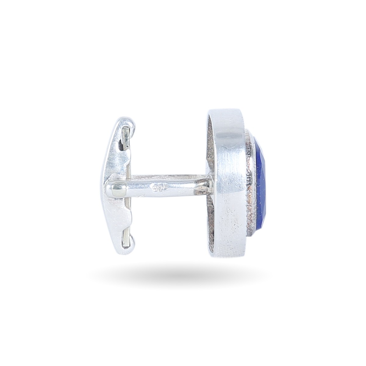 Lapis Square Cufflinks | Silver Fancy Cufflinks 2