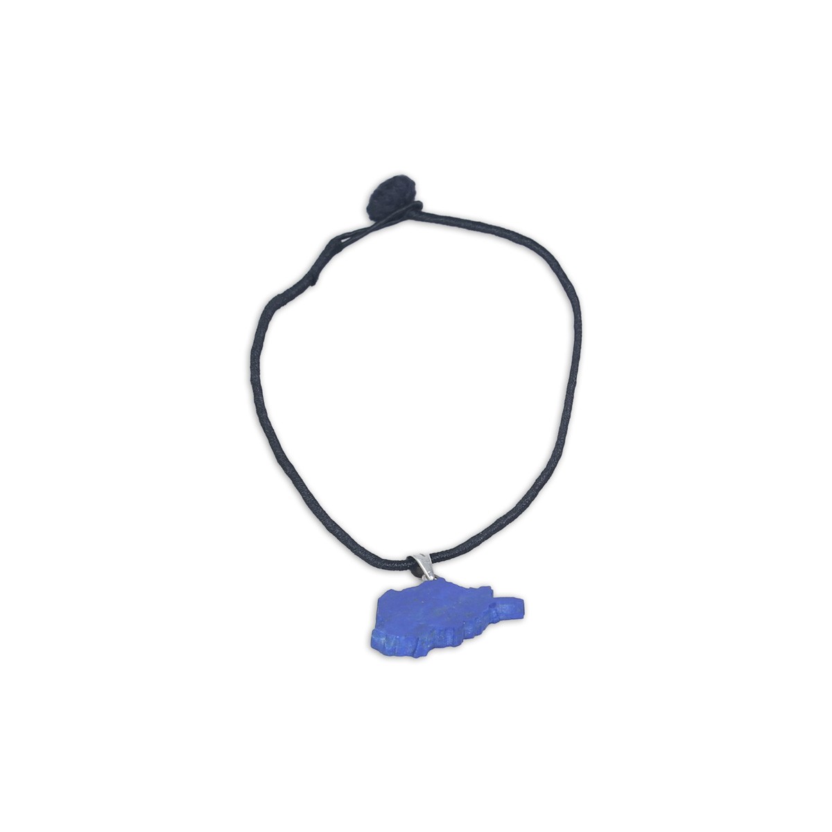 Lapis Map Figure Necklace | Drop Locket Pendant  3