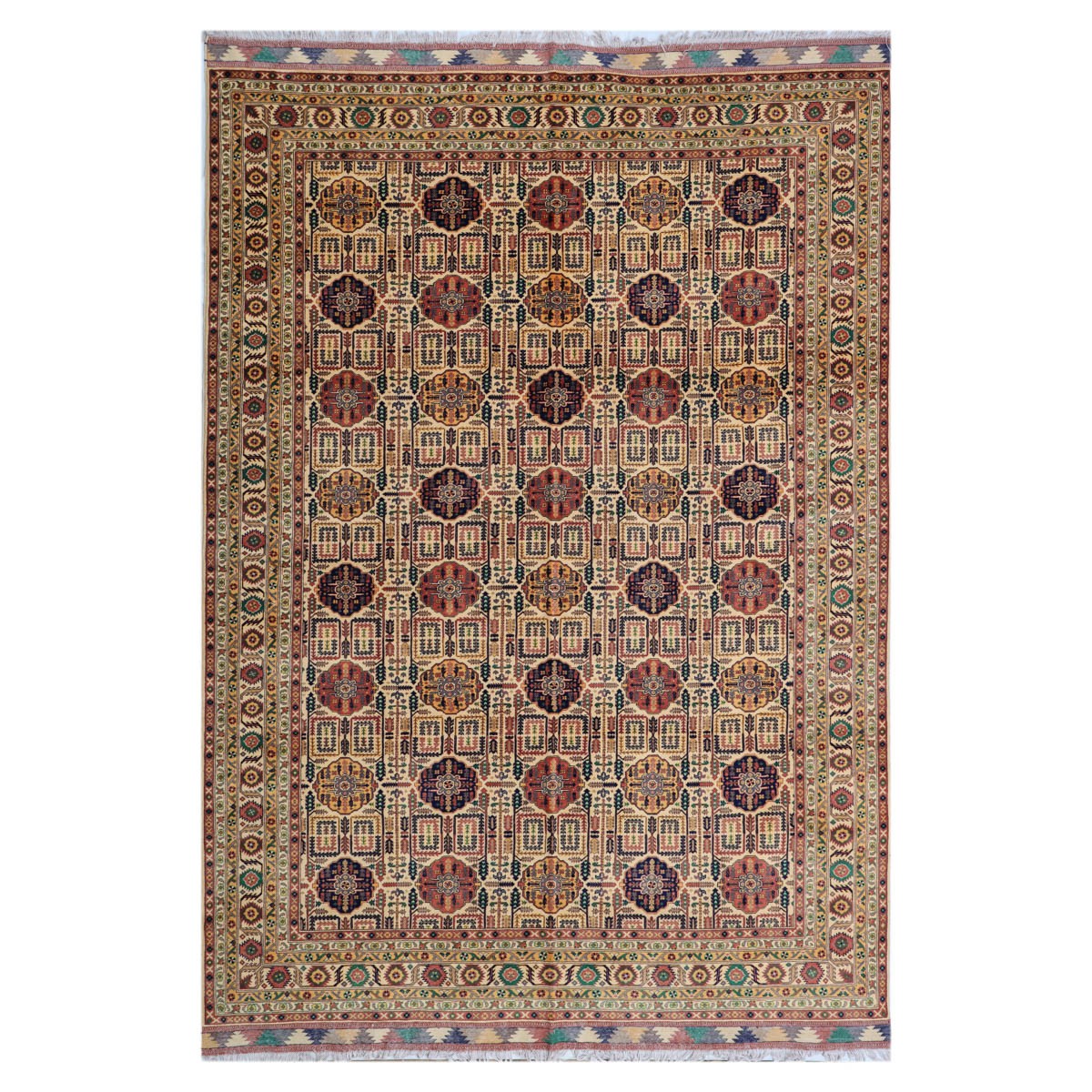 Gandam Carpet 13'8" x 9'8" (ft) Aseel, Afghani carpet 1
