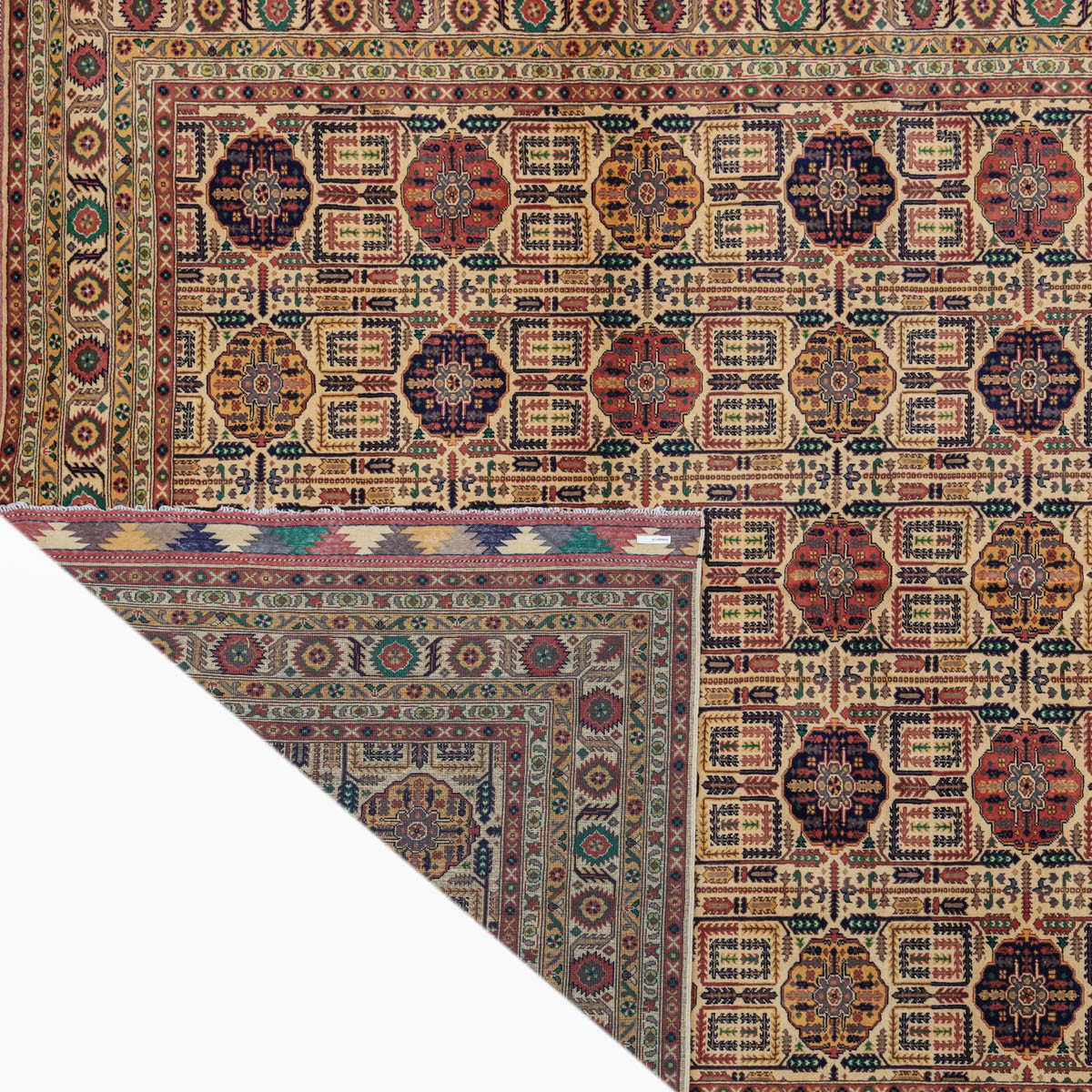 Gandam Carpet 13'8" x 9'8" (ft) Aseel, Afghani carpet 2