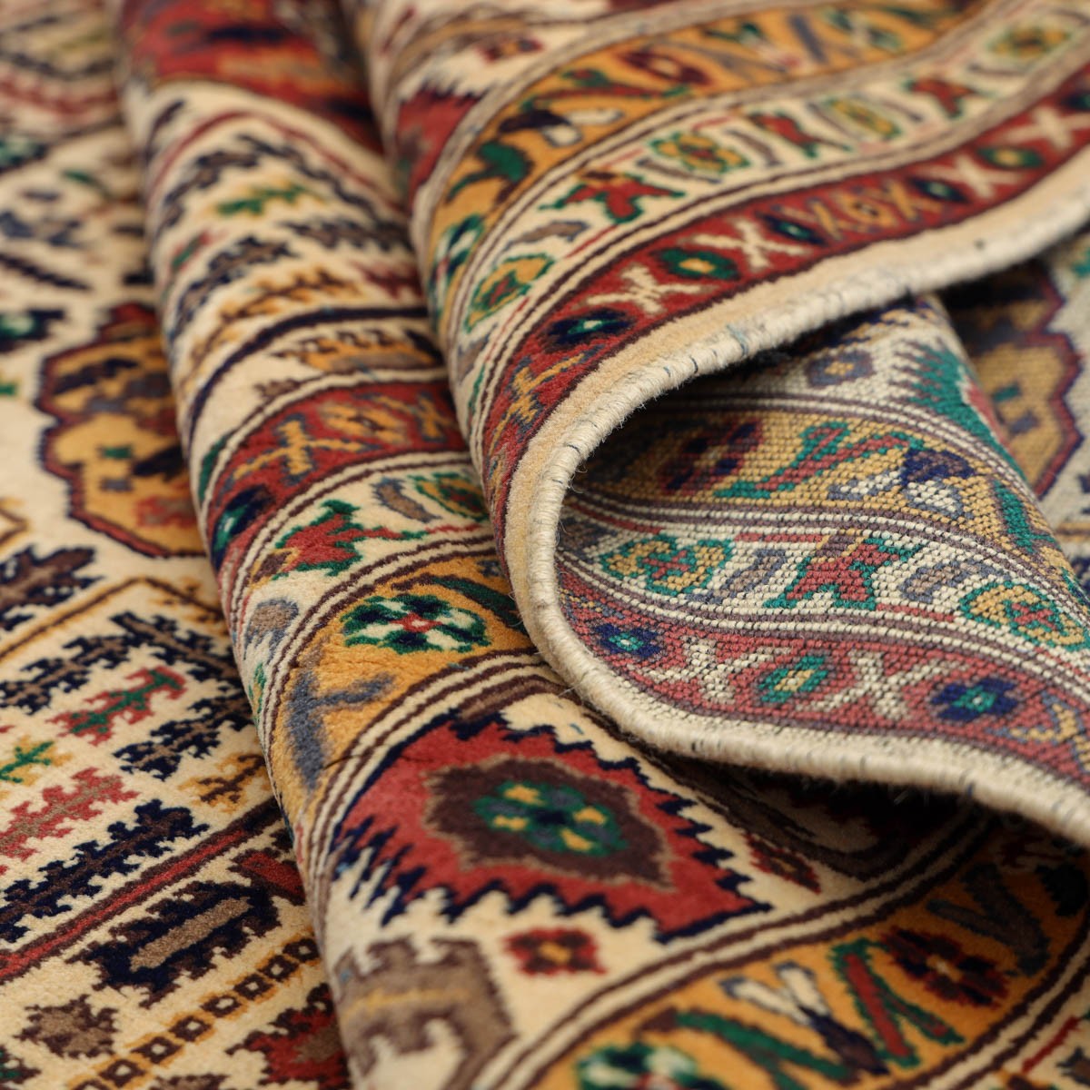 Gandam Carpet 13'8" x 9'8" (ft) Aseel, Afghani carpet 4