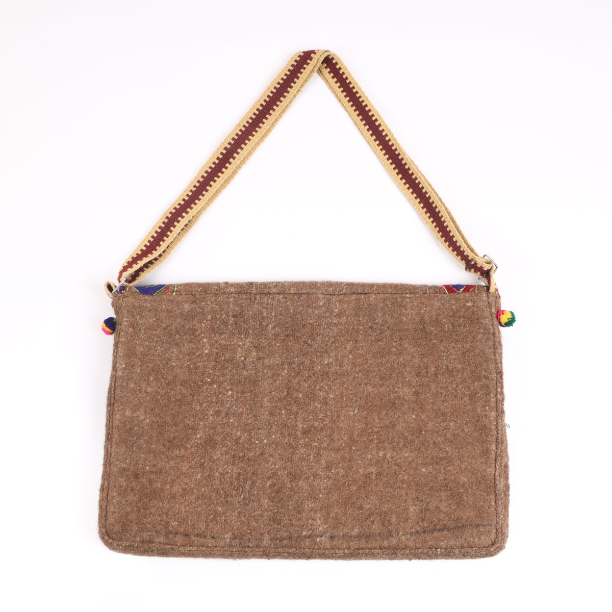 Brown Handmade Embroidered Computer Bag | Cross-body Shoulder Computer Bag 3