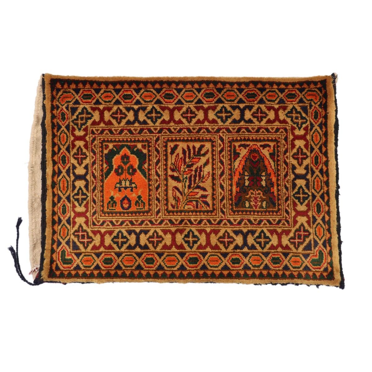 Bakhtiyari Handmade Pillow Cover – 3'1" x 2'2" (ft) 1