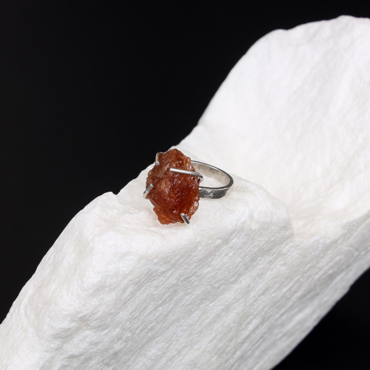 yellow garnet stone  with 925 silver metal  4